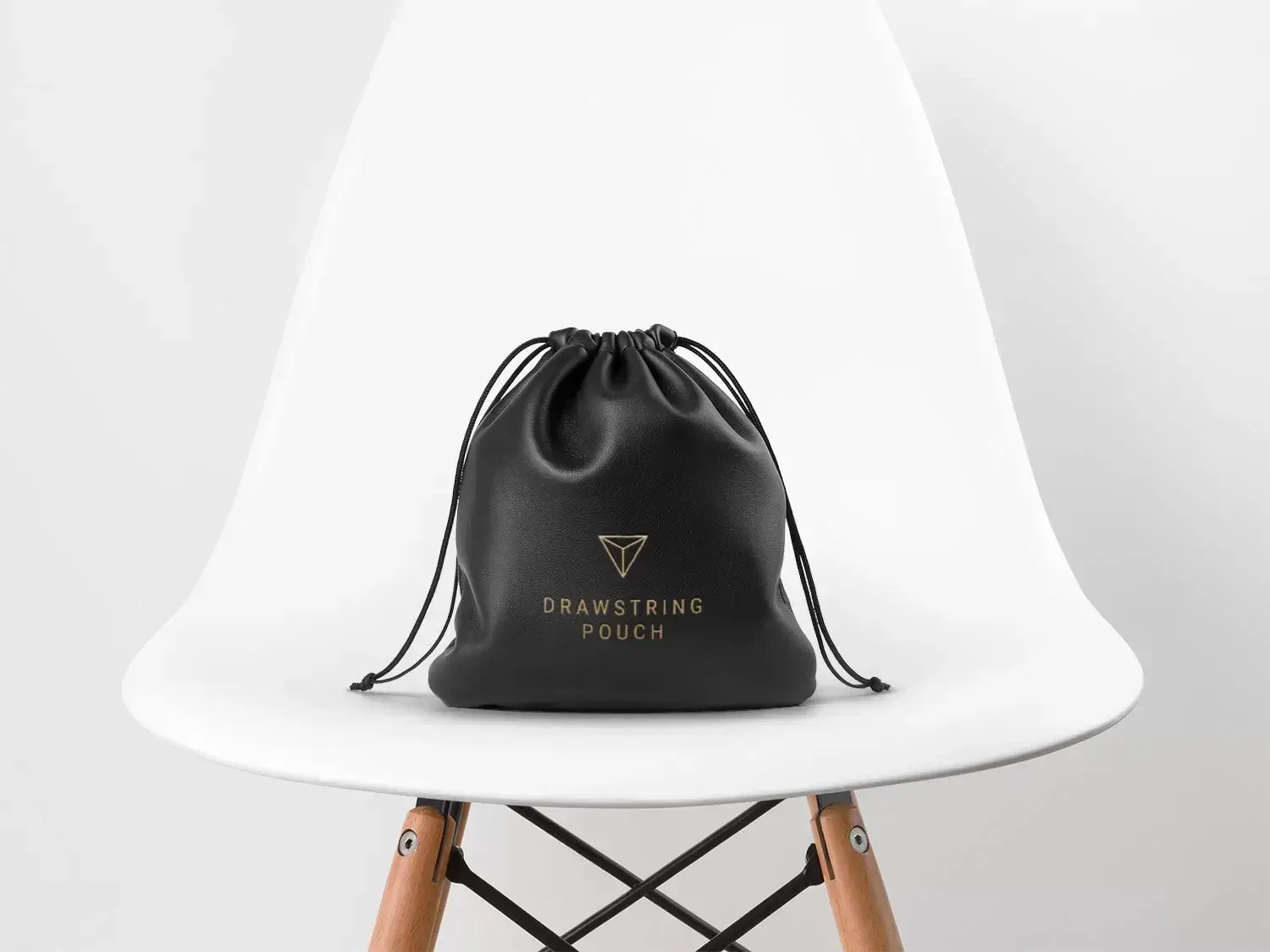 Leather Drawstring Pouch 1 work2